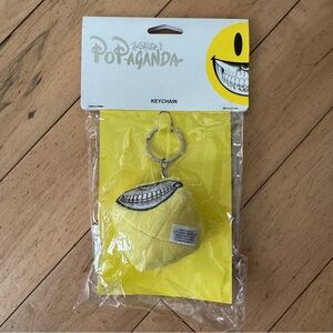 MINDstyle x Popaganda Ron English Grin Smiley Face Keychain